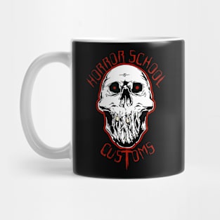 Horror School Customs Logo WHITE Mug